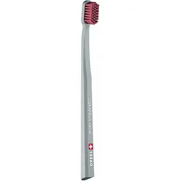 Зубна щітка Curaprox Velvet 12460 сіра з бордовим