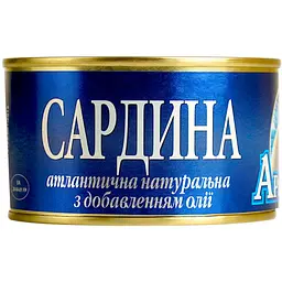 Сардини Арктика натуральні з додаванням олії 230 г (658115)