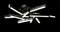 Світлодіодна люстра Splendid Ray L1645/10 LED (BK), чорний, білий, 110 Вт, від 13-20 м2 - мініатюра 2