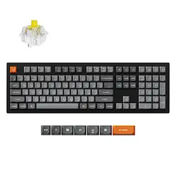 Клавіатура бездротова Keychron K10 Max Keychron Super Banana Switch Black RGB (K10M-H4-UA) - мініатюра 7