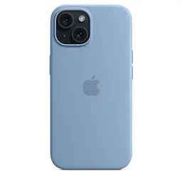 Силіконовий чохол CasePro Silicone Case with MagSafe Winter Blue для iPhone 15 - мініатюра 5