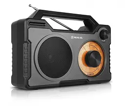 Радиоприемник портативный REAL-EL X703 Black - мініатюра 1