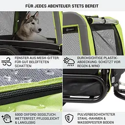 Причіп-коляска для собаки Klarfit Husky Vario (10034173) - мініатюра 5