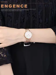 Жіночий годинник Hannah Martin gold+white - мініатюра 3