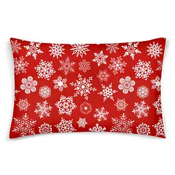 Комплект постільної білизни Cosas євро без простирадла WINTER CS1 200 x 220 см (SnowflakesWhiteRed_200_2) - мініатюра 3