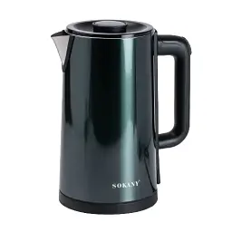 Електрочайник SOKANY SK-09018 дисковий 3 л, малахіт Sokany SK-09018GR