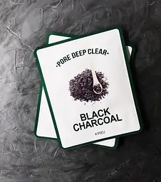 Тканинна маска для обличчя A'PIEU Pore Deep Clear Black Charcoal Mask 25 мл - мініатюра 3