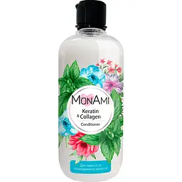 Кондиціонер MonAmi Keratin & Collagen для ламкого та пошкодженого волосся 500 мл