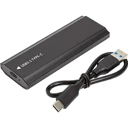 Зовнішня кишеня PowerPlant NVMe/SATA M.2 SSD to USB 3.1 Black (HC380459) [105222] - мініатюра 4
