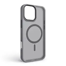 Чехол для Apple iPhone 16 Pro Max, Uniq MagCase, серый, противоударный, панель-накладка с MagSafe, ударопрочный TPU+PC, с магнитом MagSafe, поддержка полноценной беспроводной зарядки, ArmorStandart (ARM79511) - мініатюра 2
