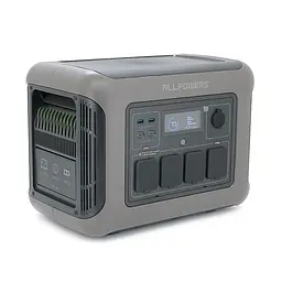 Power station ALLPOWERS R1500 LITE APP Control, Wi-Fi, Bluetooth, 1600W, 1056Wh LiFePO4 3500Cycles, MPPT 650w max, CAR port, DC12/24V, 4хAC 220V, 2xUSB-TYPE-C 100W, 2xUSB-A 18W, XT60, wireless 2*30W, Fast charge 60min, 413×312×265mm, 16,7kg