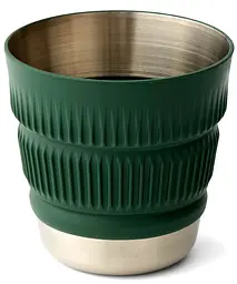 Чашка складна Sea to Summit Detour Stainless Steel Collapsible Mug Сірий-Зелений