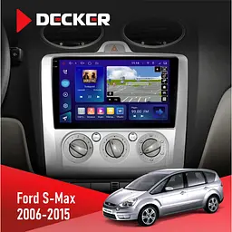 Штатна магнітола Ford S-Max 2006-2015 Decker D9-009 4x64, DSP, 4G, 2k Decker (НФ-00008178)
