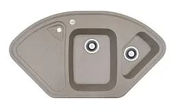 Кухонна мийка Adamant CONSENSUS Terra1045x575x190 мм, кутова з крилом 104,5 см