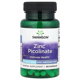 Піколінат цинку Swanson Zinc Picolinate 22 mg 60 caps (1086-100-98-2790940-20)