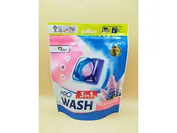 Капсули для прання PRO WASH 10шт Універсал Квітка дощу (DOYPACK)