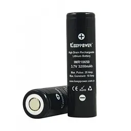 Акумулятор Keeppower IMR18650 3000 mAh (Samsung INR18650-30Q) (Чорний) - мініатюра 2