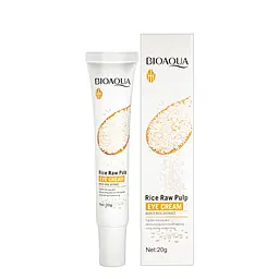 Освітлюючий крем для шкіри навколо очей Bioaqua Rice Raw Pulp Eye Cream з екстрактом рису