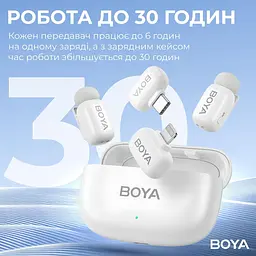 Микрофон Boya mini-13 Type-C/Lightning White (mini-13) - миниатюра 11