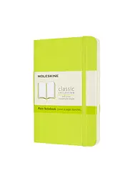 Записник Moleskine Classic кишеньковий, Нелінований Лимонний Зелений М'який (QP613С2)