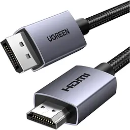 Кабель Ugreen DP125 DisplayPort to HDMI 2.0 4K 2m Black (35842) [140564] - мініатюра 2