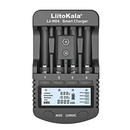 Зарядний пристрій LiitoKala Lii-ND4 Carcable універсальний - інтелектуальний - 4 канали - мініатюра 4