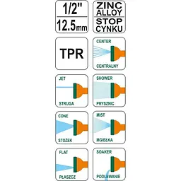 Зрошувач-пістолет Flo 7 режимів 1/2" (89191) - мініатюра 2