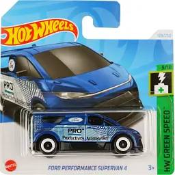 Набір: Базова машинка Hot Wheels Rod Squad Hirohata Merc салатова (5785) + Базова машинка Hot Wheels HW Green Speed Ford Performance Supervan 4 синя (5785) - мініатюра 3