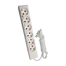 Мережевий подовжувач TECCO 3м 6 постів white (8681277842313)