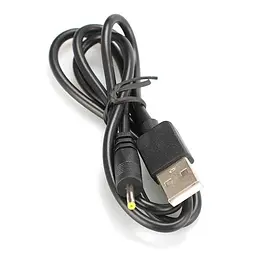 USB кабель для зарядки вібратора 2.5x0.7 мм Чорний