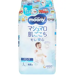 Підгузки-трусики Moony для хлопчиків 4 (9-14 кг), 44 шт.