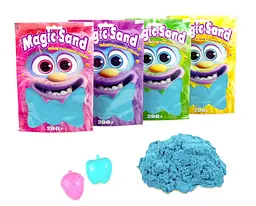 Кінетичний пісок Magic Sand, 39401-3, блакитний, 0.2 кг - мініатюра 2