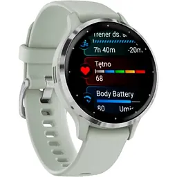 Смарт-годинник Garmin Venu 3S Silver S. Steel Bezel w. Sage Grey Case and S. Band (010-02785-01) - мініатюра 2