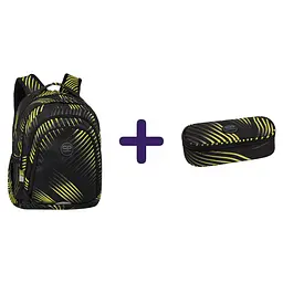 Набір: Рюкзак CoolPack Drafter Comb 28 л (F010922) + Пенал на блискавці CoolPack Campus Comb з органайзером для ручок 23x9x5 см (F062922)