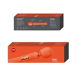 Вібромасажер Fun Factory VIM Vibrating Wand sunrise orange, суперпотужний та легкий, до 6 годин роботи - мініатюра 9