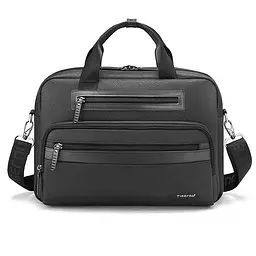 Сумка для ноутбука до 14.1'' Tigernu T-L5207 діловий портфель через плече 12л Black (19392) - мініатюра 2