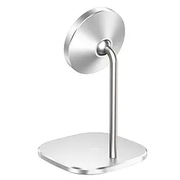 Заряджання бездротове металеве HOCO CW32 Happiness magnetic desktop wireless charger 15W біле - мініатюра 3