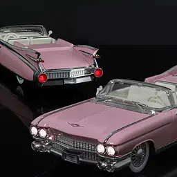 Колекційна металева модель автомобіля АвтоЕксперт Cadillac Eldorado Biarritz 1959 року з інерцією, світлом та звуком 1:24 - мініатюра 2