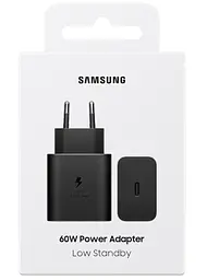 Мережевий зарядний пристрій Samsung 60W Power Adapter (w/o Cable) EP-T6010NBEGWW Black - мініатюра 5