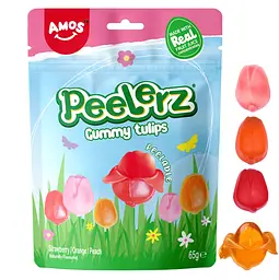 Желейні цукерки Amos Peelerz Gummy Tulips 65г - мініатюра 2