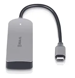 USB-Хаб Real-EL CQ-415 Space Grey UAH (EL123110001) - мініатюра 4