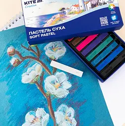 Пастель суха Kite Creative 12 кольорів (K-201-12) - мініатюра 4