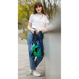 Сумка-мішок Yes Green Sequins зелена (557661) - мініатюра 3