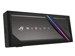 Портативний корпус ASUS для SSD ROG STRIX AIOLOS PCIe NVMe M.2 2230/2242/2260/2280 USB Type-C 3.2 Gen 2x2 ARGB чорний - мініатюра 7