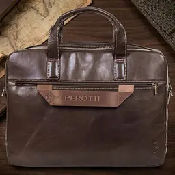 Чоловіча сумка-портфель Tony Perotti Italico 9954-40 moro (90374) Коричнева - мініатюра 8