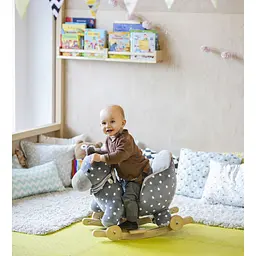 Конячка-качалка з коліщатками KiderKraft Grey - мініатюра 6