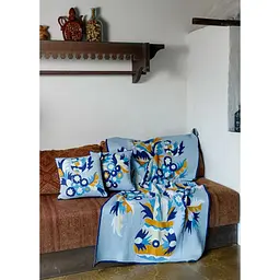 Плед в'язаний Прованс Спадщина Самчиківські мотиви 120х180 см (44462) - мініатюра 2