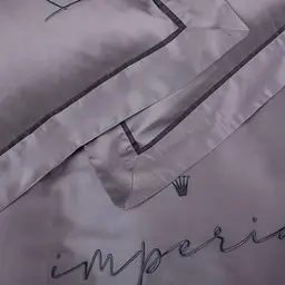 Простирадло на гумці MirSon Imperial Tencel №06 Gray 180х190 см (2200010755572) - мініатюра 4