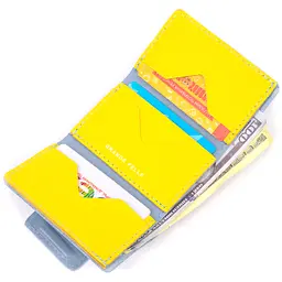 Жіноче шкіряне портмоне GRANDE PELLE 7,5х10х2 см acs0024164 - мініатюра 5