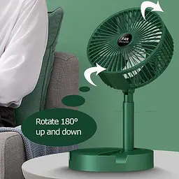Портативний міні вентилятор для дому Telescopic Folding Fan · Складаний настільний вентилятор з USB зарядкою в асортименті - мініатюра 6